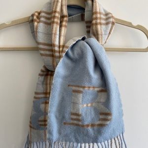 Light blue Burberry scarf!